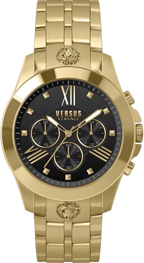 reloj versus versace hombre dorado|Amazon.com: Versus Versace Chrono Lion Collection Reloj de .